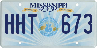 MS license plate HHT673