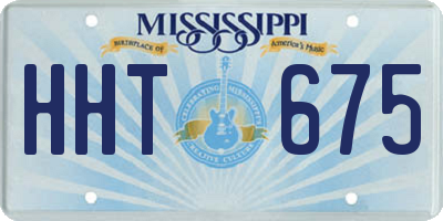 MS license plate HHT675