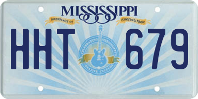 MS license plate HHT679