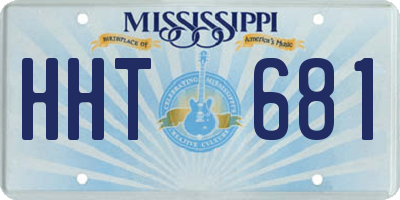 MS license plate HHT681