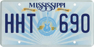 MS license plate HHT690