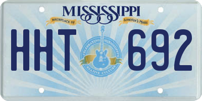 MS license plate HHT692