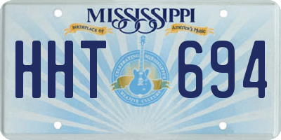 MS license plate HHT694