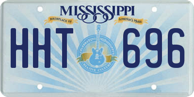 MS license plate HHT696