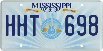 MS license plate HHT698