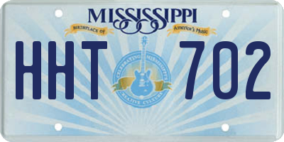 MS license plate HHT702