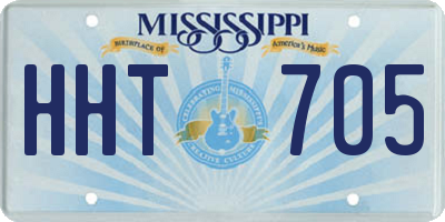 MS license plate HHT705