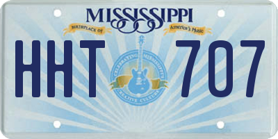 MS license plate HHT707