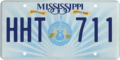 MS license plate HHT711