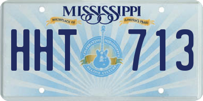 MS license plate HHT713