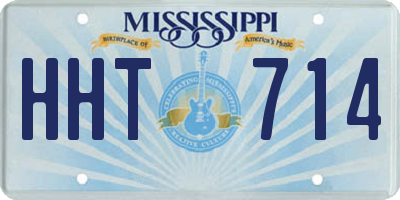 MS license plate HHT714