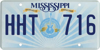 MS license plate HHT716