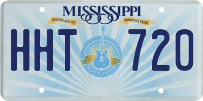 MS license plate HHT720