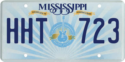 MS license plate HHT723