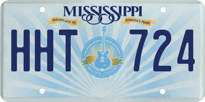 MS license plate HHT724