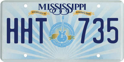 MS license plate HHT735