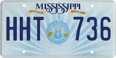 MS license plate HHT736
