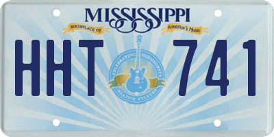 MS license plate HHT741