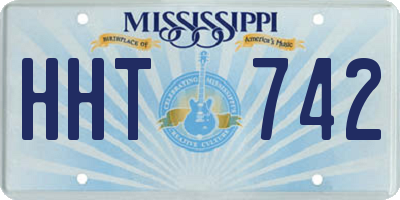 MS license plate HHT742
