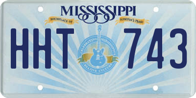 MS license plate HHT743