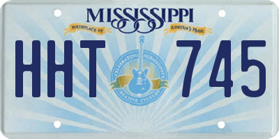MS license plate HHT745