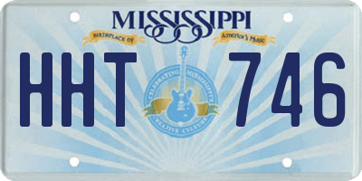 MS license plate HHT746