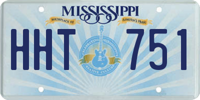MS license plate HHT751