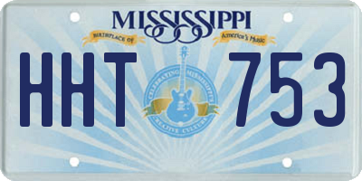 MS license plate HHT753
