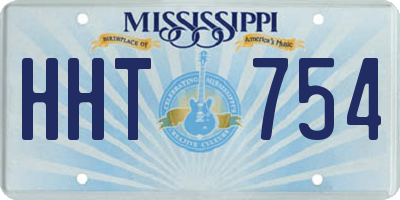 MS license plate HHT754