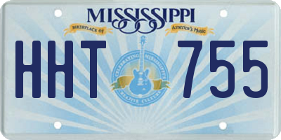 MS license plate HHT755