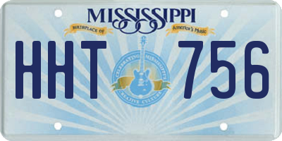 MS license plate HHT756