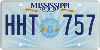 MS license plate HHT757