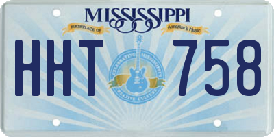 MS license plate HHT758
