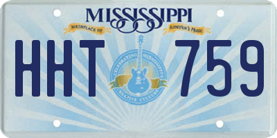 MS license plate HHT759