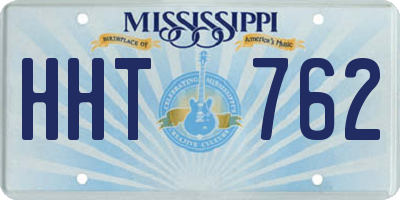 MS license plate HHT762