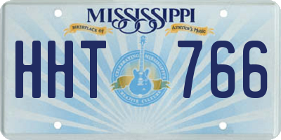 MS license plate HHT766