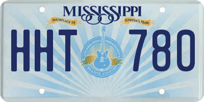 MS license plate HHT780