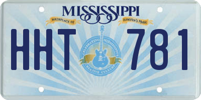 MS license plate HHT781