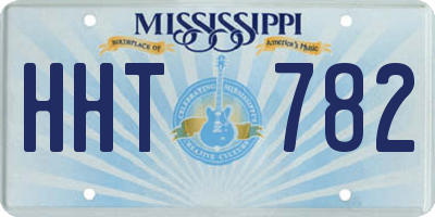 MS license plate HHT782