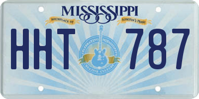 MS license plate HHT787