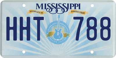 MS license plate HHT788