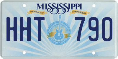 MS license plate HHT790