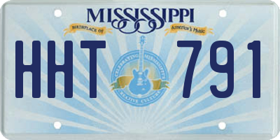MS license plate HHT791