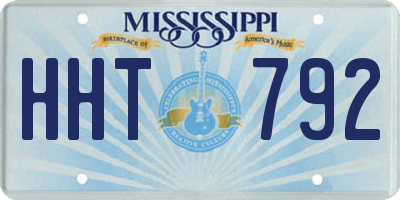 MS license plate HHT792