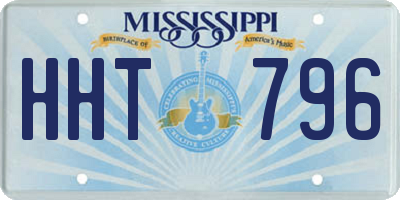 MS license plate HHT796