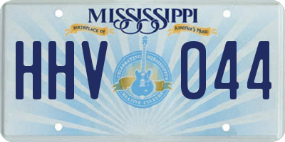MS license plate HHV044