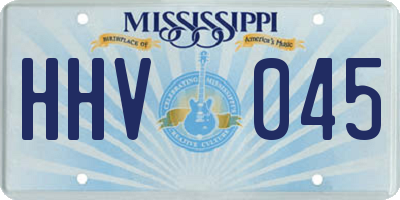 MS license plate HHV045