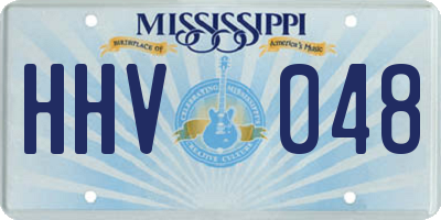 MS license plate HHV048