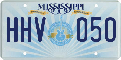 MS license plate HHV050