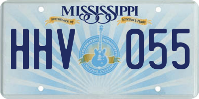 MS license plate HHV055